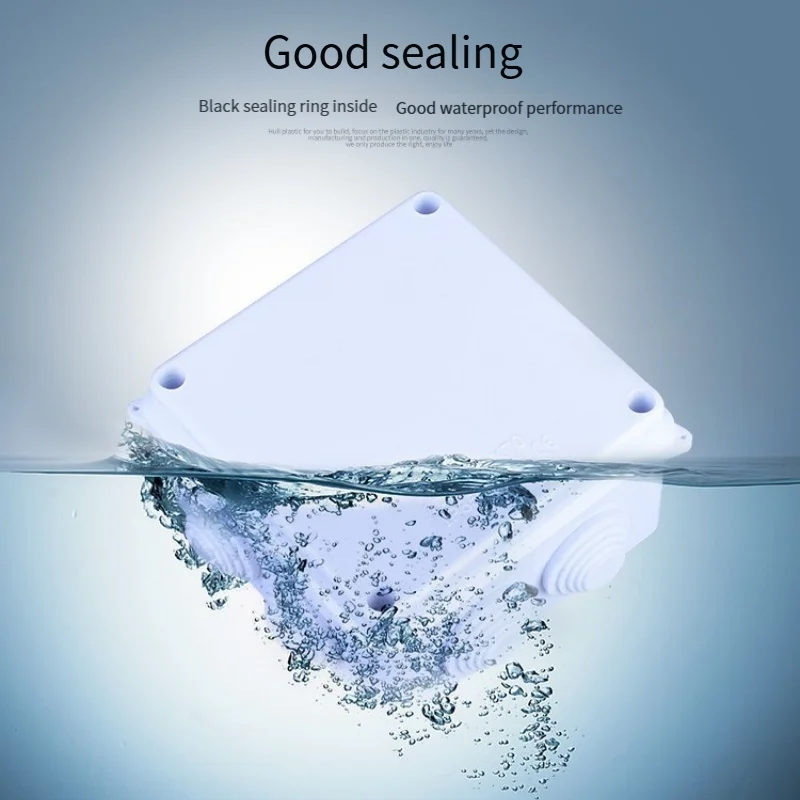 1Pcs Plastic Abs Dustproof And Waterproof Box Outdoor Three Proof Junction Box Monitoring Power Box Cable Distribution Box