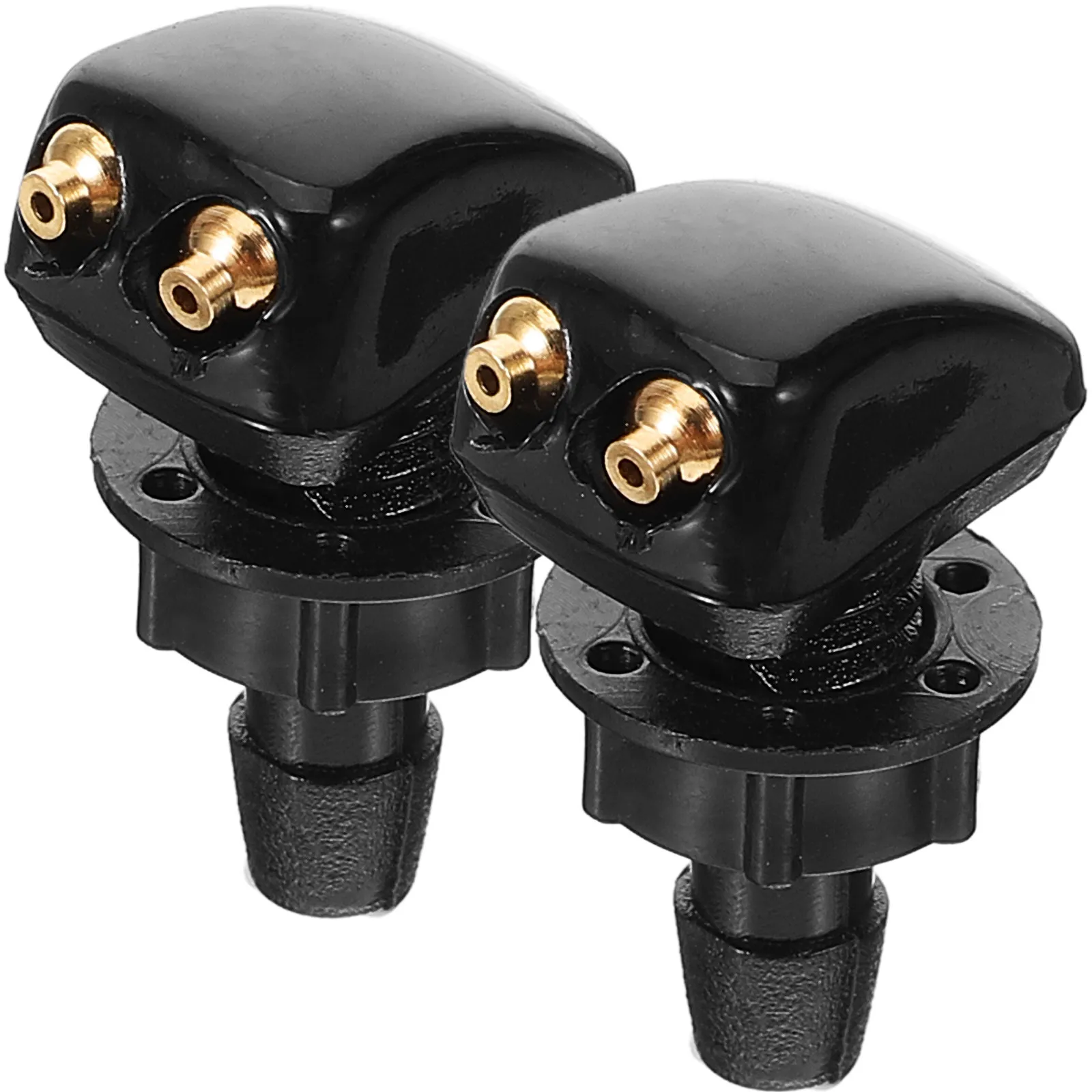 

2Pcs Windshield Washer Nozzle Kit Front Wiper Spray Nozzle Replacement Sturdy Nylon Construction Quick Installation Weather