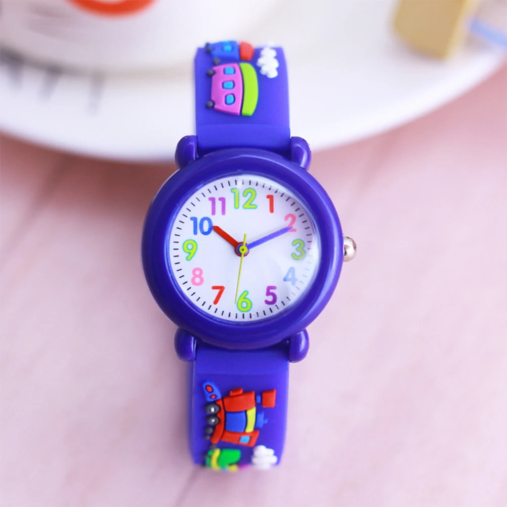 

3D Silicone Wristwatch For Kids Cartoon Decorative Watch Comfortable Children Wrist Watch Fashionable Quartz Time Easy Reading