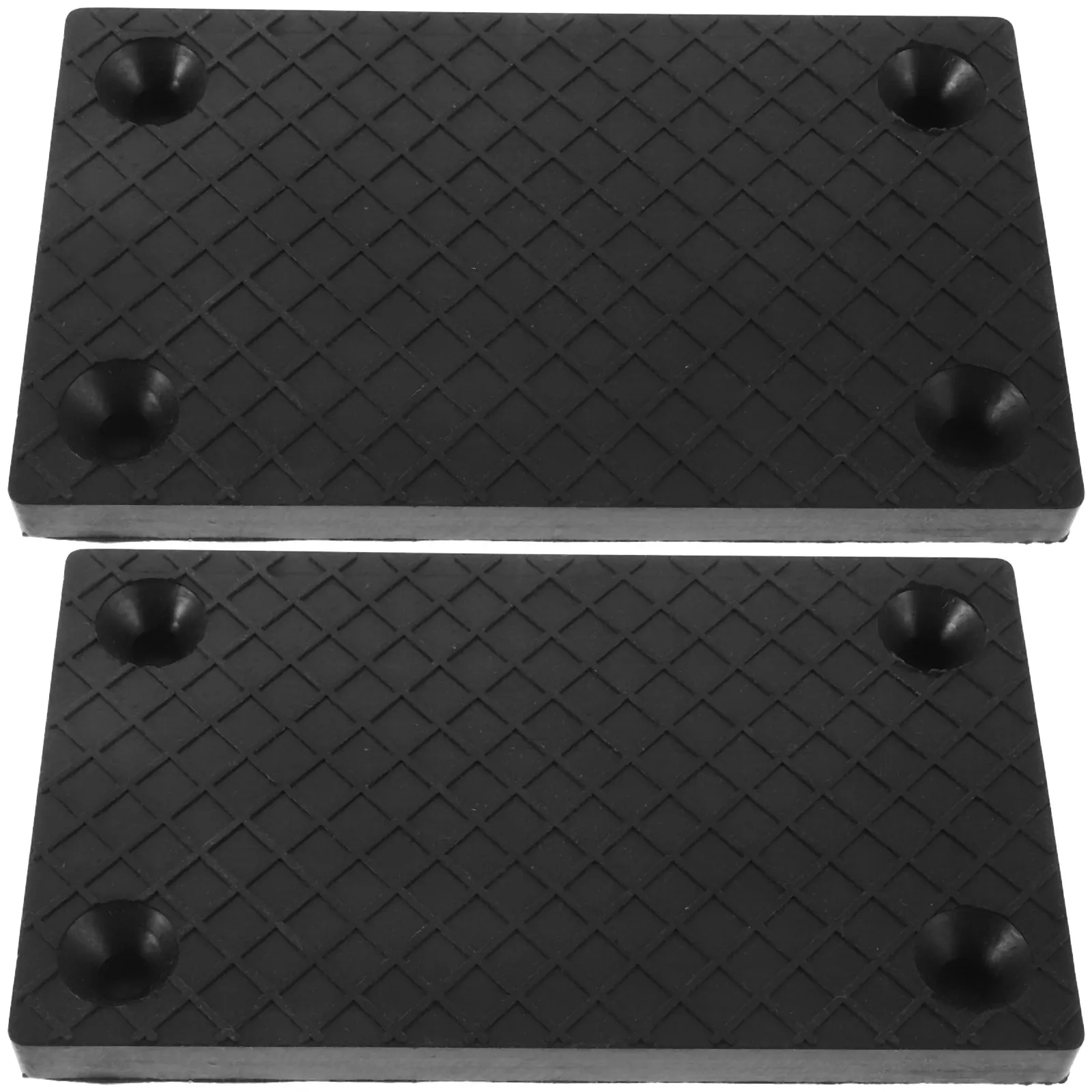 2pcs Car Padsdurable Rubber Blocks Anti-Slip Foot Protectors Sturdy Support Replacement Parts For Automotive Lift Accessories