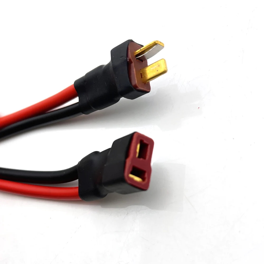 Conector de enchufe tipo T hembra a macho, paquete de batería, Cable conector para batería Lipo Rc, modelo de coche eléctrico