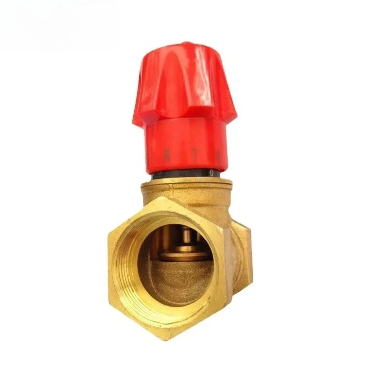 Válvula reguladora de fluxo de latão de 1/2" - 2" Controle manual de água/óleo/gás DN15–DN50