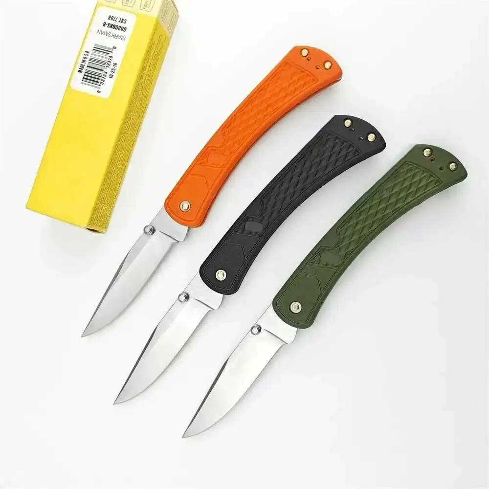 BK110 Slim Folding Knife 440C Blade Nylon Fiber Handle High Quality Pocketknife Outdoor EDC Survival Hunting Cuting Camping Tool