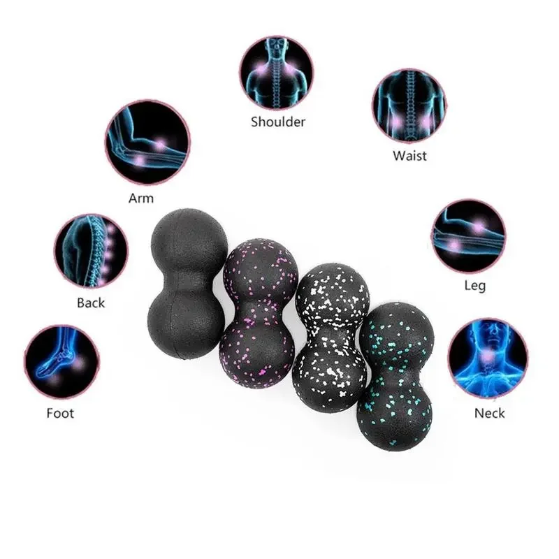 Peanut Massage Ball EPP Deep Tissue Myofascial Release Plantar Fasciitis Back Neck Foot Muscle Pain Relief Yoga Fitness