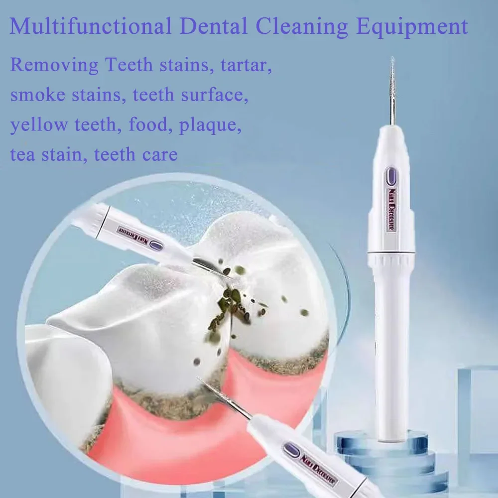 

Dental Dentst Oral Sonic Electric Visual Scaler Portable Water Flosser USB Rechargeable 5 in1 Modes 6pcs kit Teeth Cleaner