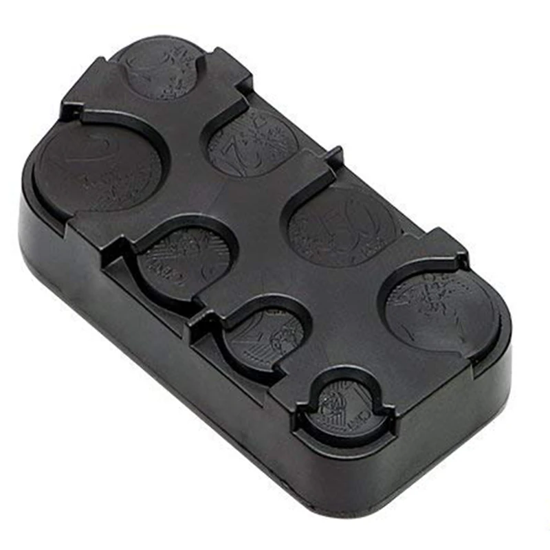 سيارة عملات صندوق تخزين السيارات عملة حامل صندوق تخزين عملة الحال بالنسبة اليورو البلاستيك المال الحاويات المنظم تستيفها Tidyin #5