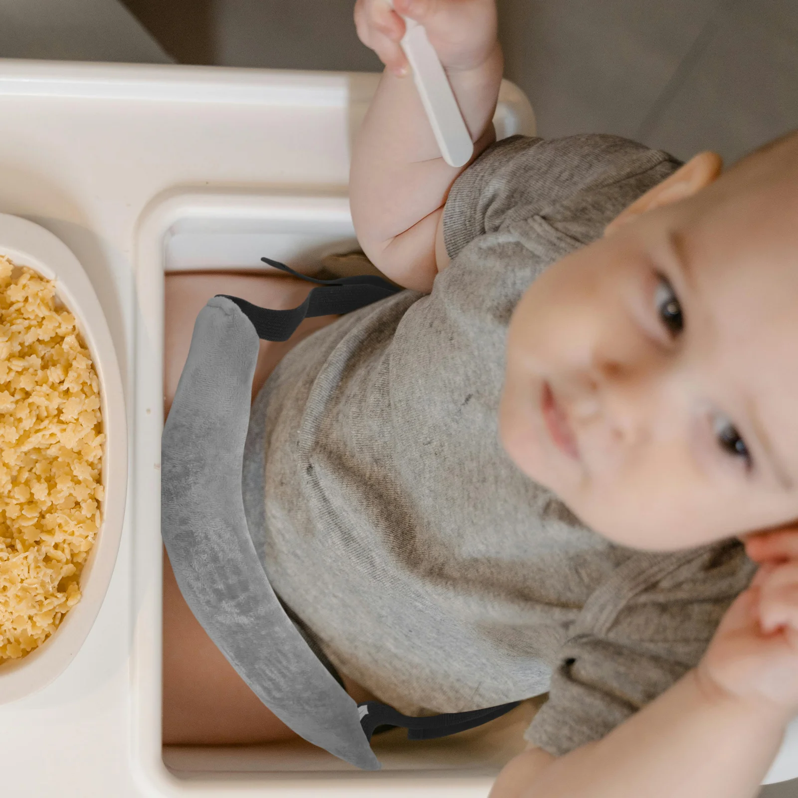 Harta karun kursi makan tali tinggi bayi, kain Harness sabuk bayi Universal