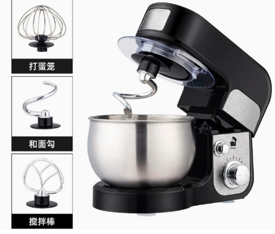 3/3.5L Bowl Stand Mixer Electric Chef Machine Flour Mixing Blender Food Processor Kneading Cake Bread Dough Whisk Eggs Beater EU