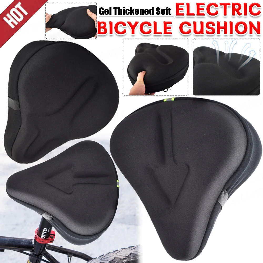 

Чехол для велосипедного седла 3D, большая силиконовая Мягкая накидка на сиденье велосипеда, мягкое велосипедное седло, утолщенное сиденье, Аксессуары для велосипеда