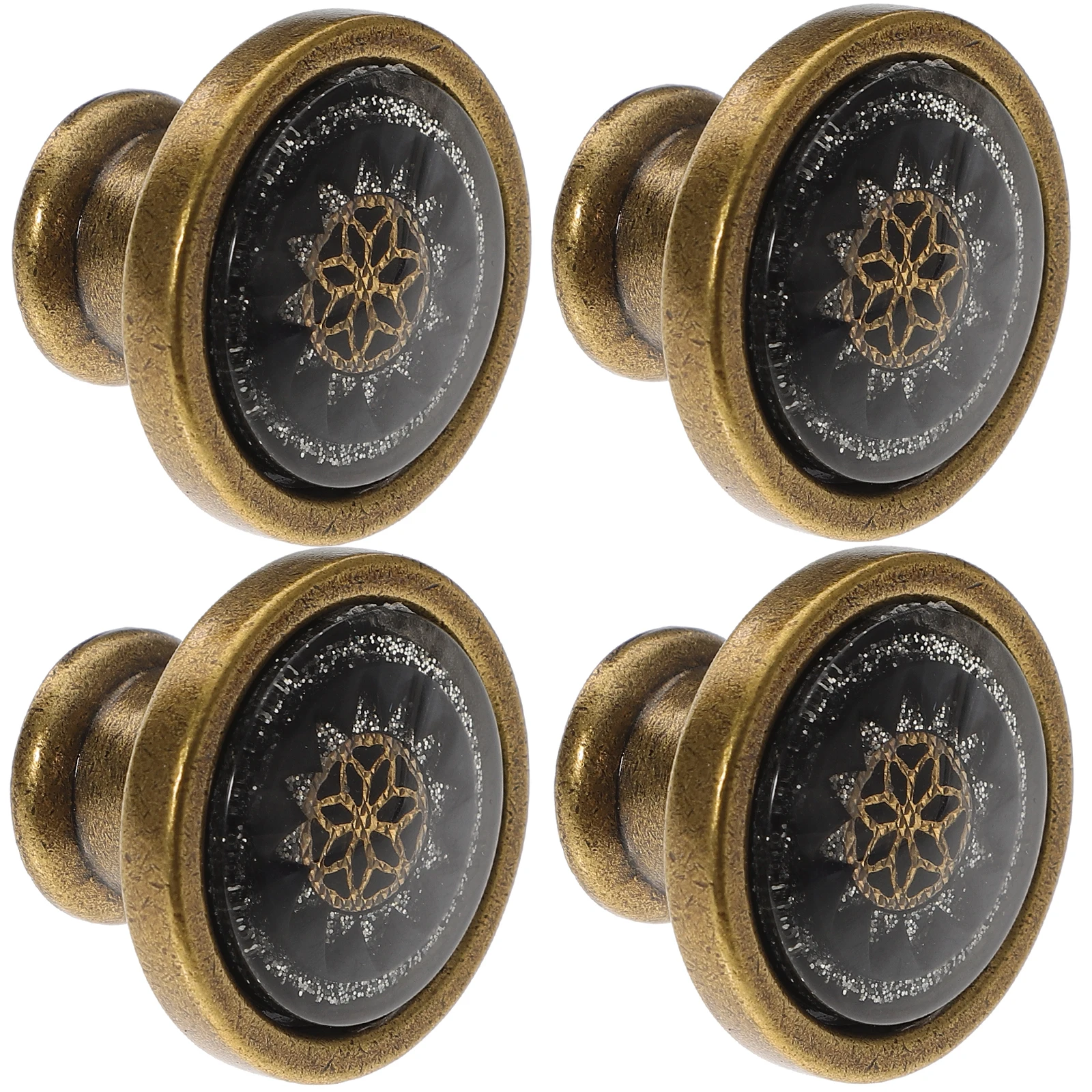 

4pcs Round Zinc Alloy Drawer Handles Furniture Drawer Knobs Door Knobs Kitchen Cabinet Pulls Cupboard Hardware