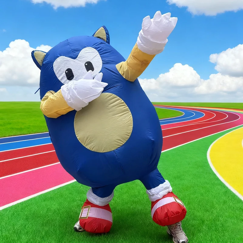 

Sonic Inflatable Suit Adult Cosplay Sonic Anime Inflatable Suit Halloween Carnival Theme Party Funny Costume