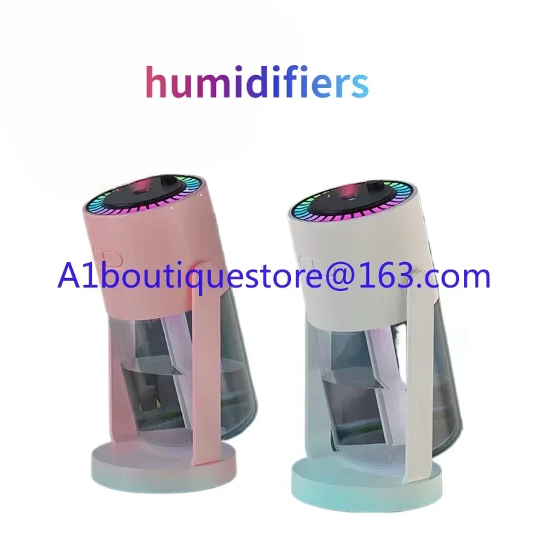 Portable Usb Home Car Ultrasonic Defogger Humidifier with 7 Color Projection Light Emitting Diode