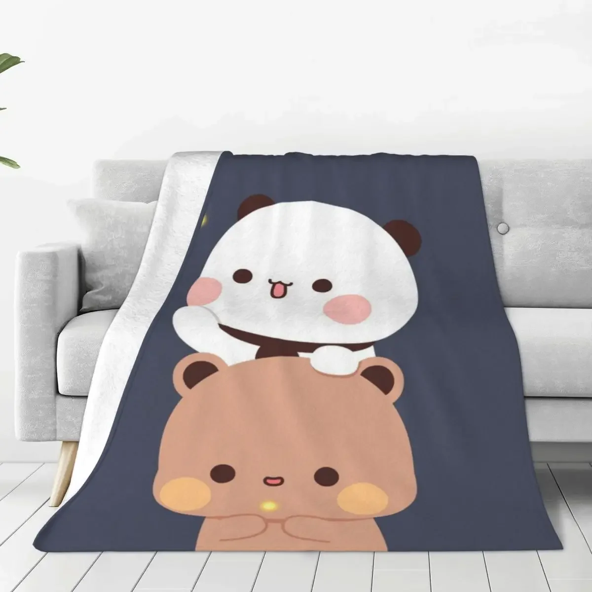 

Soft Durable Blanket Travelling Bubu And Dudu Throw Blanket Lovely Bear Night Flannel Bedspread Couch Bed Novelty Sofa Bed Cover