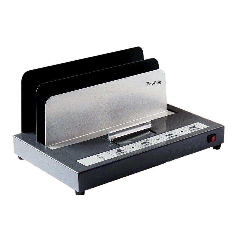 Upgrade TB-500e Electric Hot Melt Binding Machine Accounting Financial Tender Document A4 Voucher Envelope Glue Binding