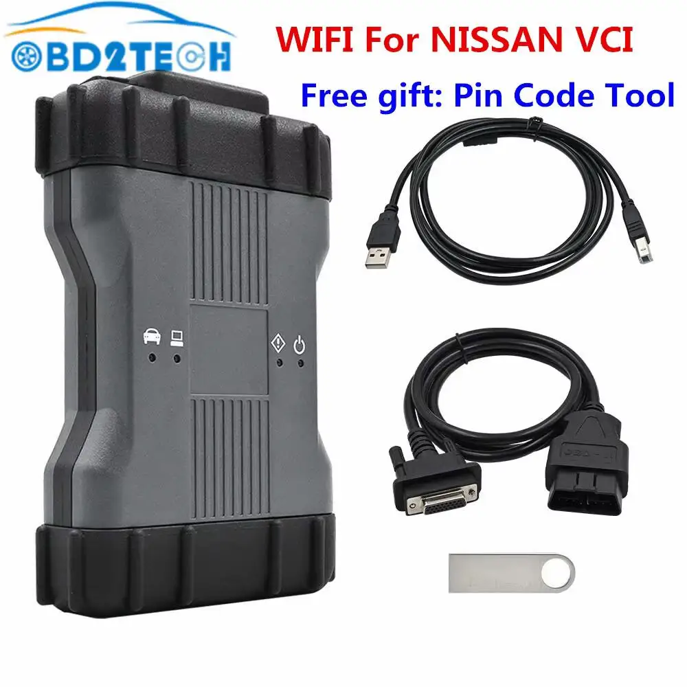 Newest WIFI For NISSAN VCI OBD2 Car Immobilizer Key Programming V241 Consult 3 Plus Update Free For Infiniti Diagnostic Tool