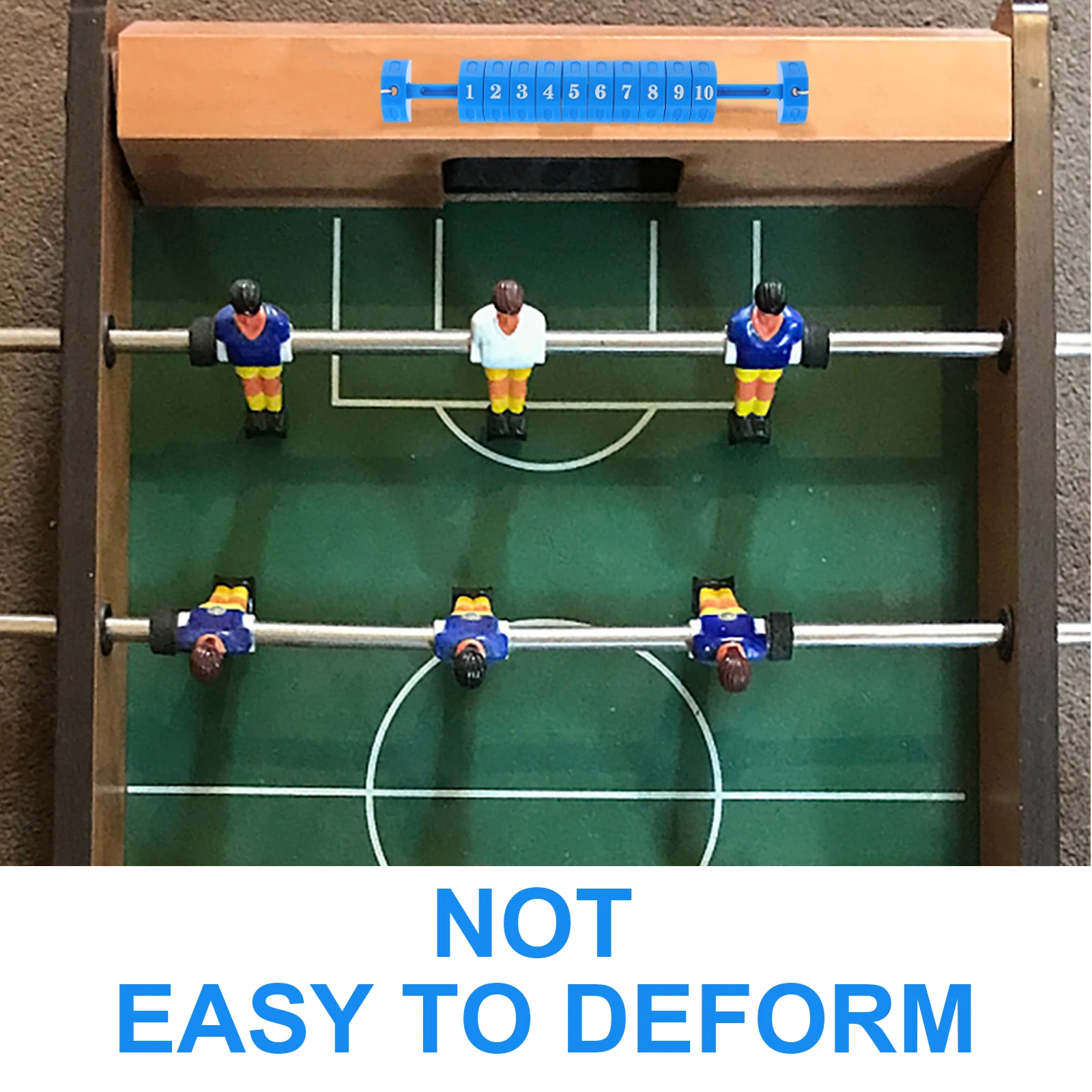 

2pcs Square Scorer Table Keeper Football Score Counter Portable for Foosball Soccer Multi-Functional Table Game Supplies