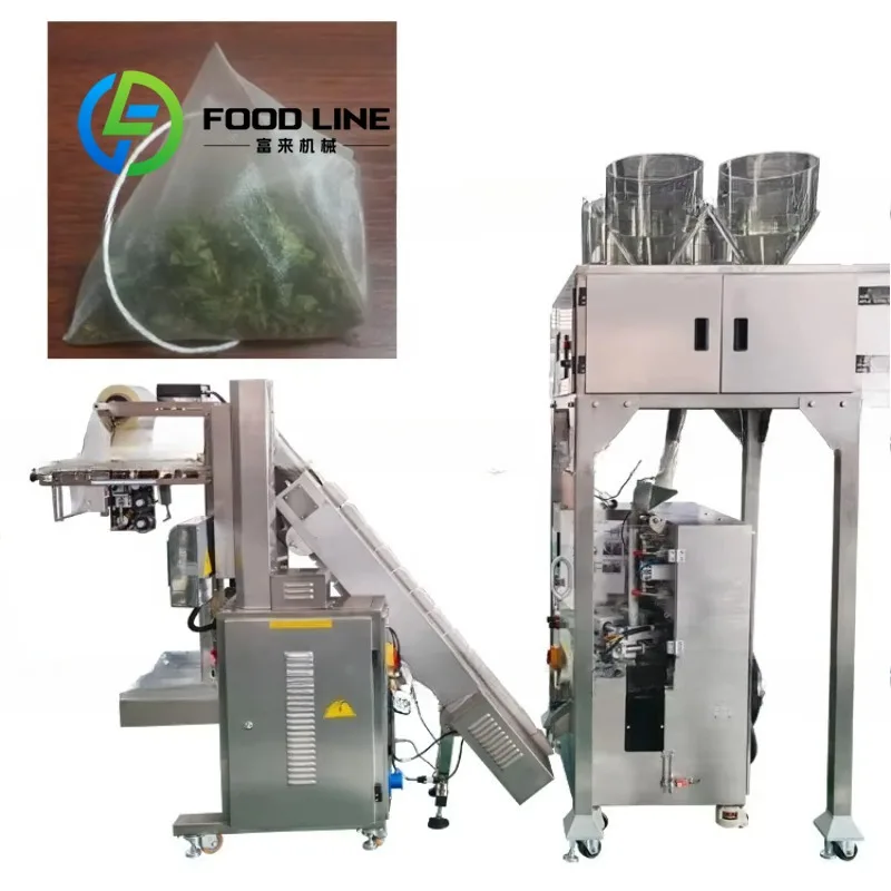 Customized Spiral Weigher Filler Pyramidal Dried Chinese Flower Tea Loose Tea Packing Machine