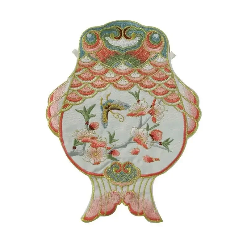 Hanfu Handbag Women Chinese Style Double-sided Embroidery Handbag Bag Ethnic Hanfu Accessories Carrying Small Cross-body Bag