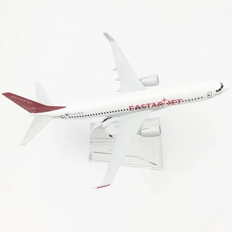 16cm Aviation Plane 1:400 Scale Air EASTER JET Aircraft Model Diecast Alloy B737 Airplane Model for Enthusiasts Collection