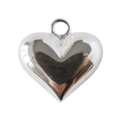 925 Sterling Silver Heart-shaped Charm