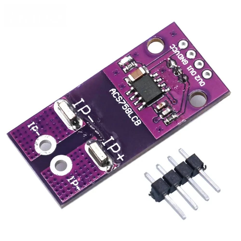 드론, RC 모델 에너지 미터용 절연 아날로그 출력(3.3V-5V)을 갖춘 고정밀 ACS758 50A AC/DC 전류 센서 모듈