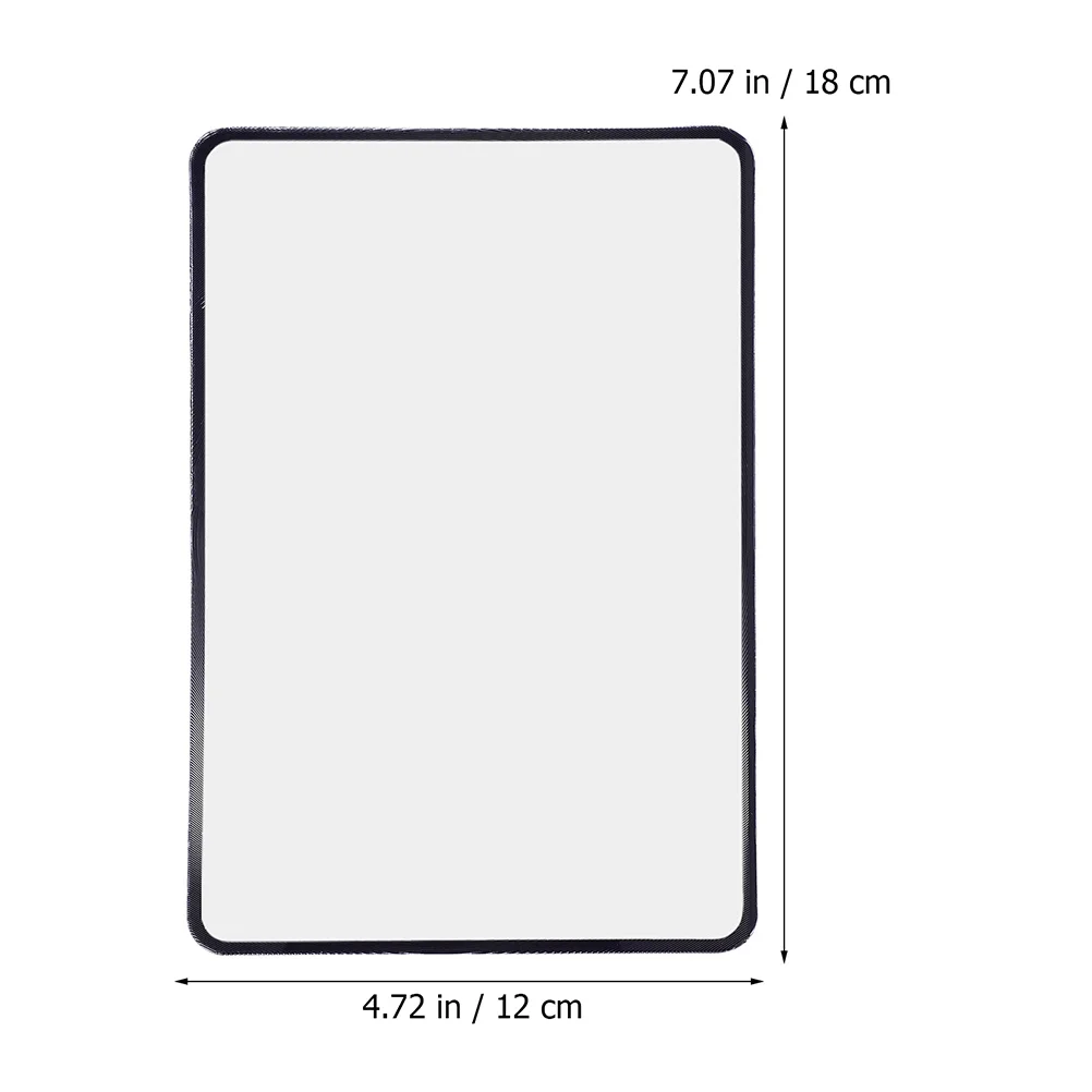 Book Card Reading PVC Magnifying Glass Large Area Ultra-thin Business Style for The Elderly 6pcs (180mmx120mm) Bookmarks