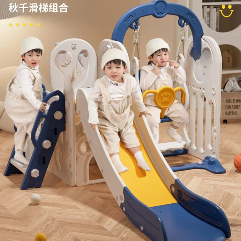 slide for indoor use by children, 2-in-1 family multifunctional playground for children aged 2 to 10 years old slide swing