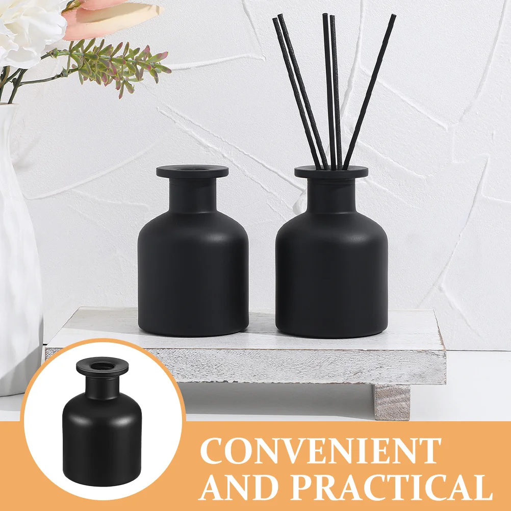 Glass Diffuser Bottle Refillable Aromatherapy Container Small Mouth Design Easy Pouring Essential Oil Diffuser for Home Office