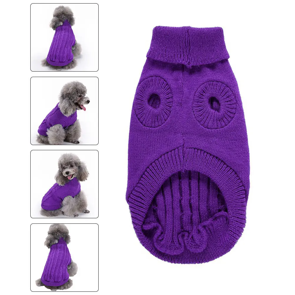 

1 шт. Зимний свитер для собак, мягкий акриловый трикотаж, теплый и удобный костюм для питомцев для праздников, вечеринок и повседневного использования, милые товары для животных