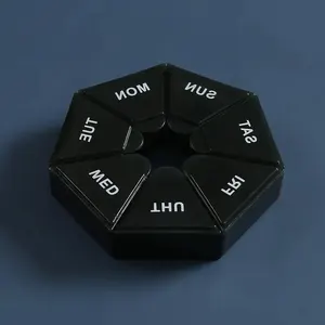 Hộp lưu trữ máy tính bảng di động, 2 cái, lưu trữ 7 ngày, du lịch, bộ phân phối thuốc, đa chức năng, nhựa, bảy ngăn, hộp kín 8 Nhà tổ chức nhựa mini bán hàng chính - №8