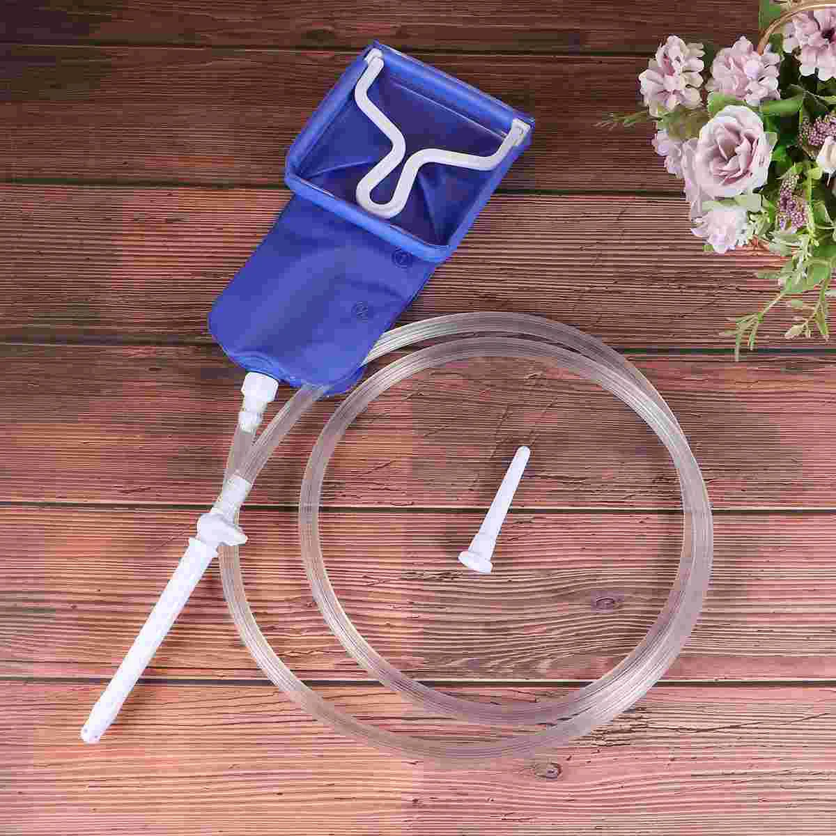 Toy PVC Flexible Irrigator Tool Water Blue Enteral Irrigation