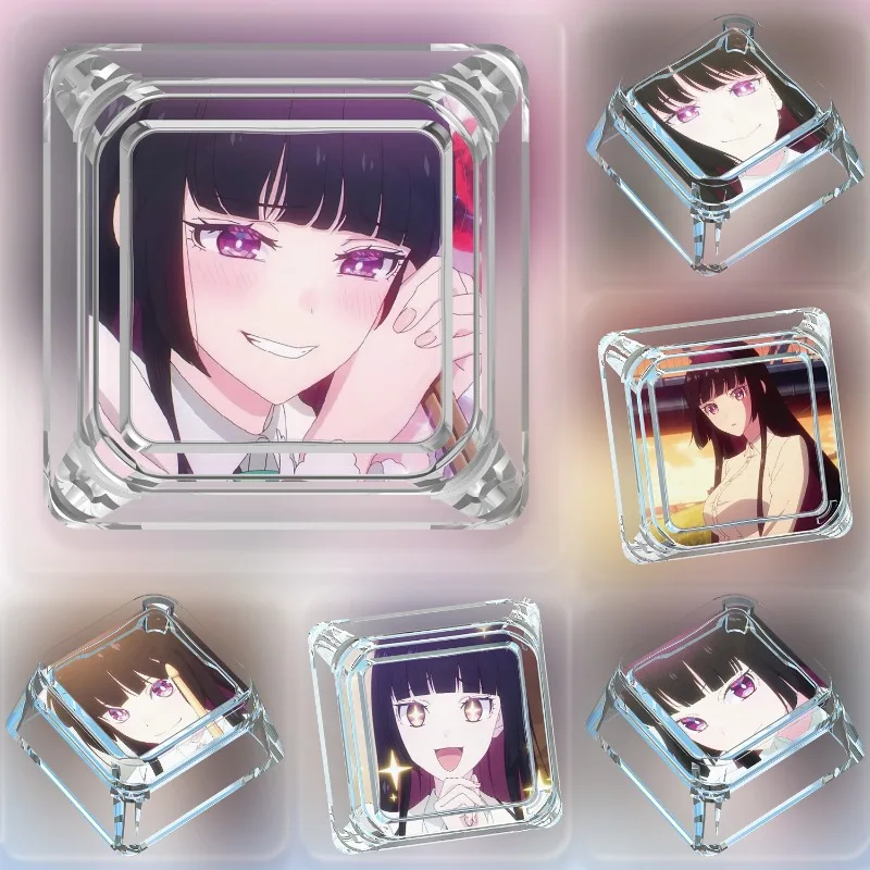

New Kurotetsu Otowa Keycap Single Cartoon Cute Rock Is A Lady's Modesty Series Cross Axis Mechanical Keyboard Translucent Keycap