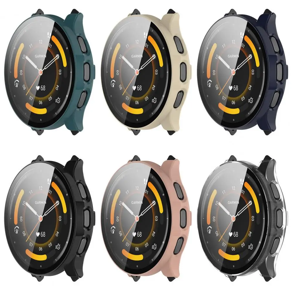 Smart Watch Protective Case for Venu3S Full High Clarity Anti Scratch PC Temperted Glass Cover