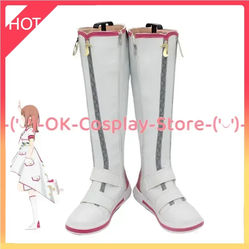 

Game Project Sekai Colorful Stage Hanasato Minori Cosplay Shoes PU Leather Shoes Halloween Party Boots Cosplay Props Custom Made