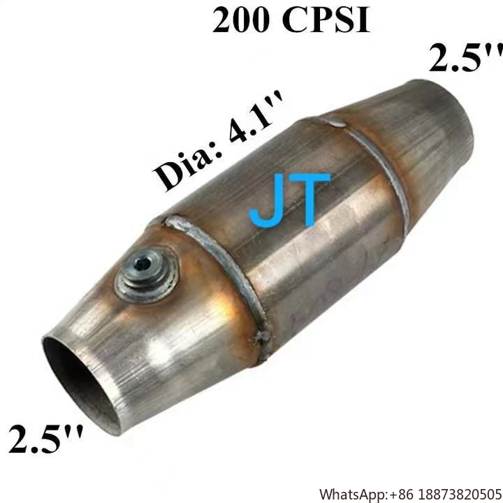 Performance Metallic Catalytic Converter 200 cpsi inlet 63.5mm 114mm 4.5