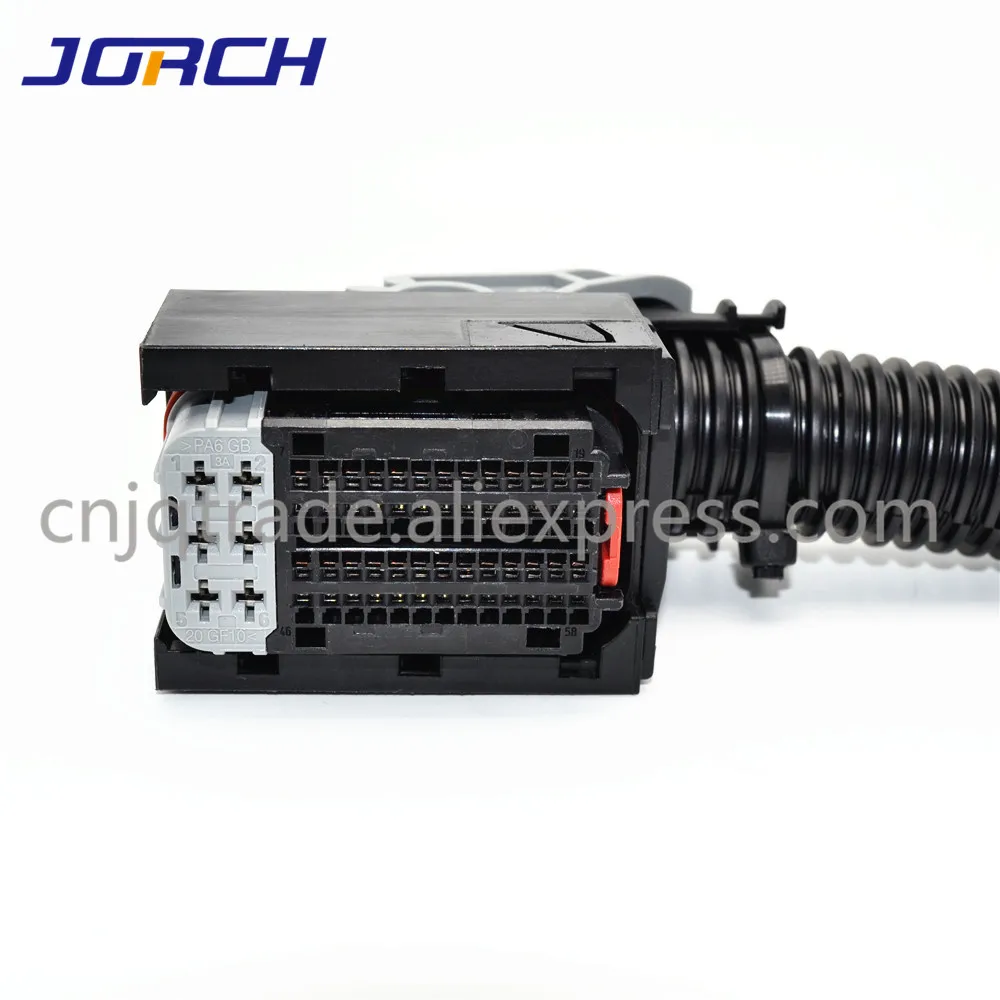 1set 58Pin Way 15494596 ECU Connector Auto PC Board Socket with Full Pin Wiring Harness Pigtail for DCM3.2