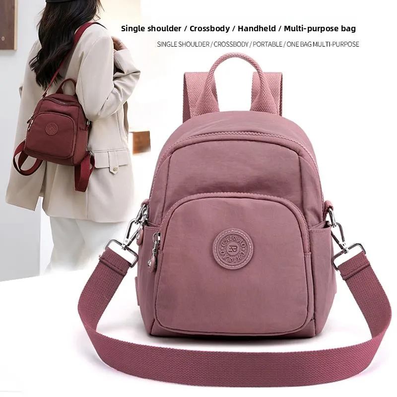 

Faionable Ox Cloth Double oulder Bag Women's Spring Outing Bapa Soft Canvas Bag with Zipper Closure Lightweight