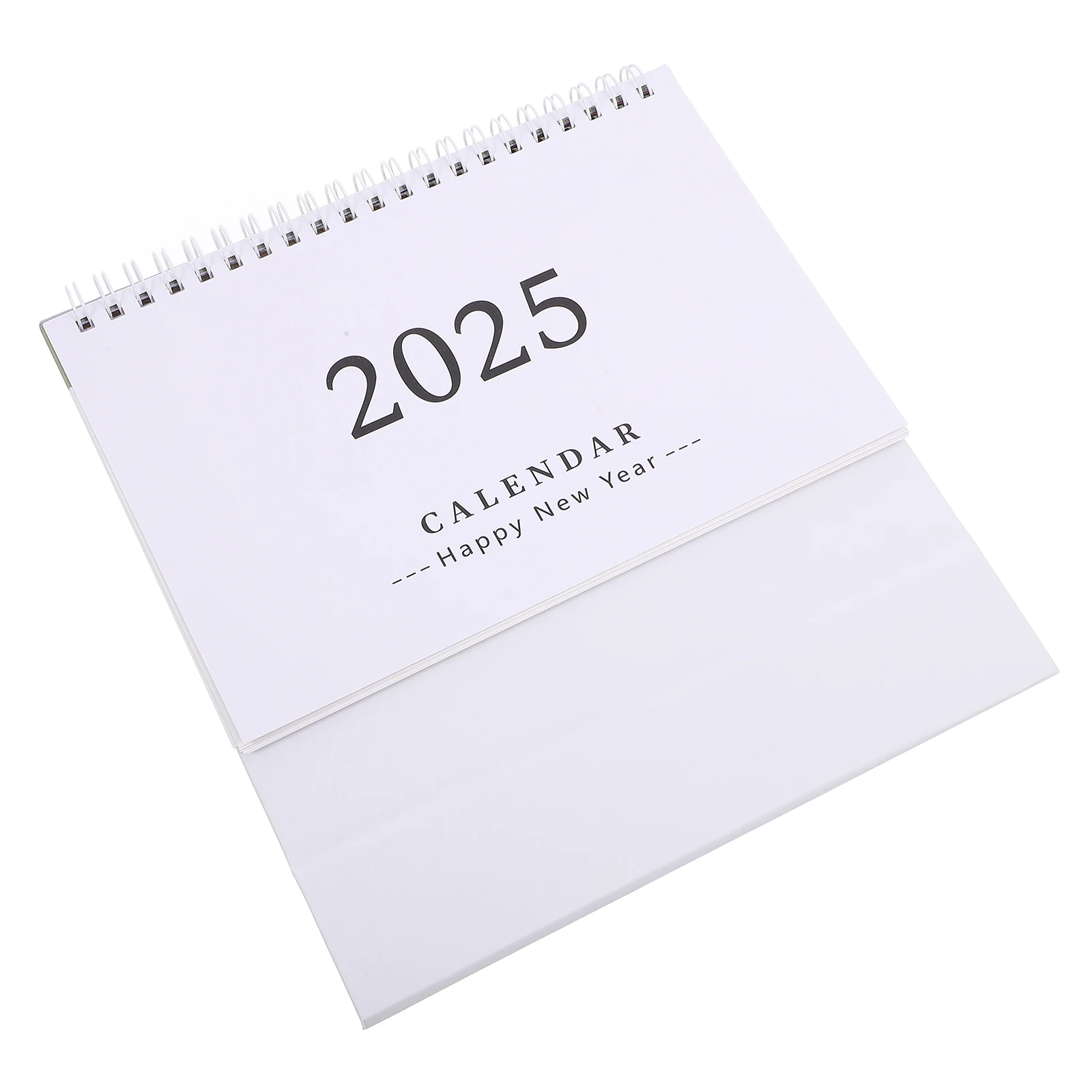 

English Version Desk Calendar 2025 Year Mini Daily Standing Lightweight Portable Spiral Calendar Table Decorations Office Supply