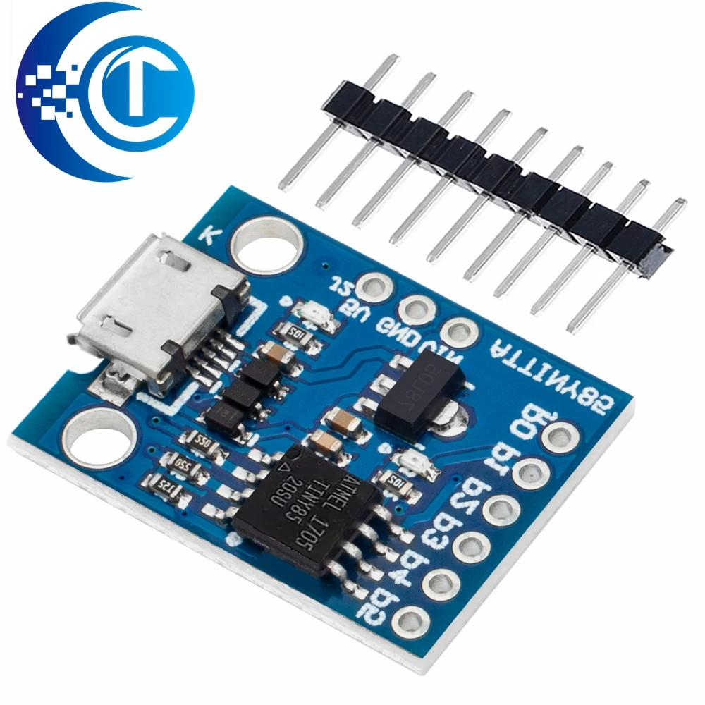 Official Blue Black TINY85 Digispark Kickstarter Micro Development Board ATTINY85 module for Arduino IIC I2C USB