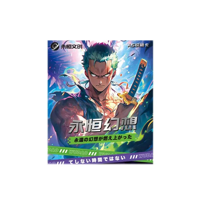 Wholesales Male God Collection Cards Eternal Creative A5 Card Mixed Animation One piece Demon Playing Acg Cards
