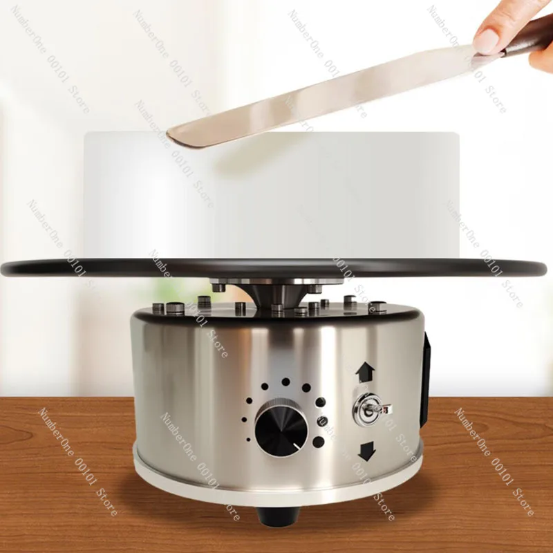 220V aluminum alloy cake decoration turntable with non-slip base - 12-inch electric cake turntable for baking, frosting, icing