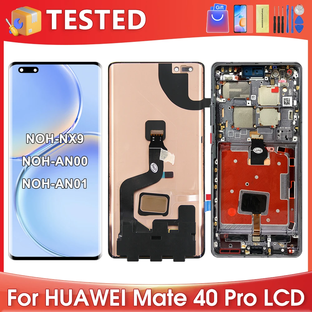 

6.76''For HUAWEI Mate 40 Pro For Mate40Pro NOH-NX9 AN00 AN01 LCD Display Touch Screen Digitizer Assembly Replacement