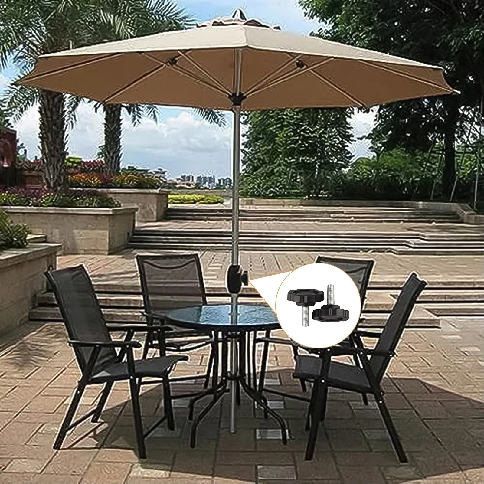 Manual Measurement Deviation Thread Replacement Umbrella Base Fixing Thread Replacement Lightweight And Compact