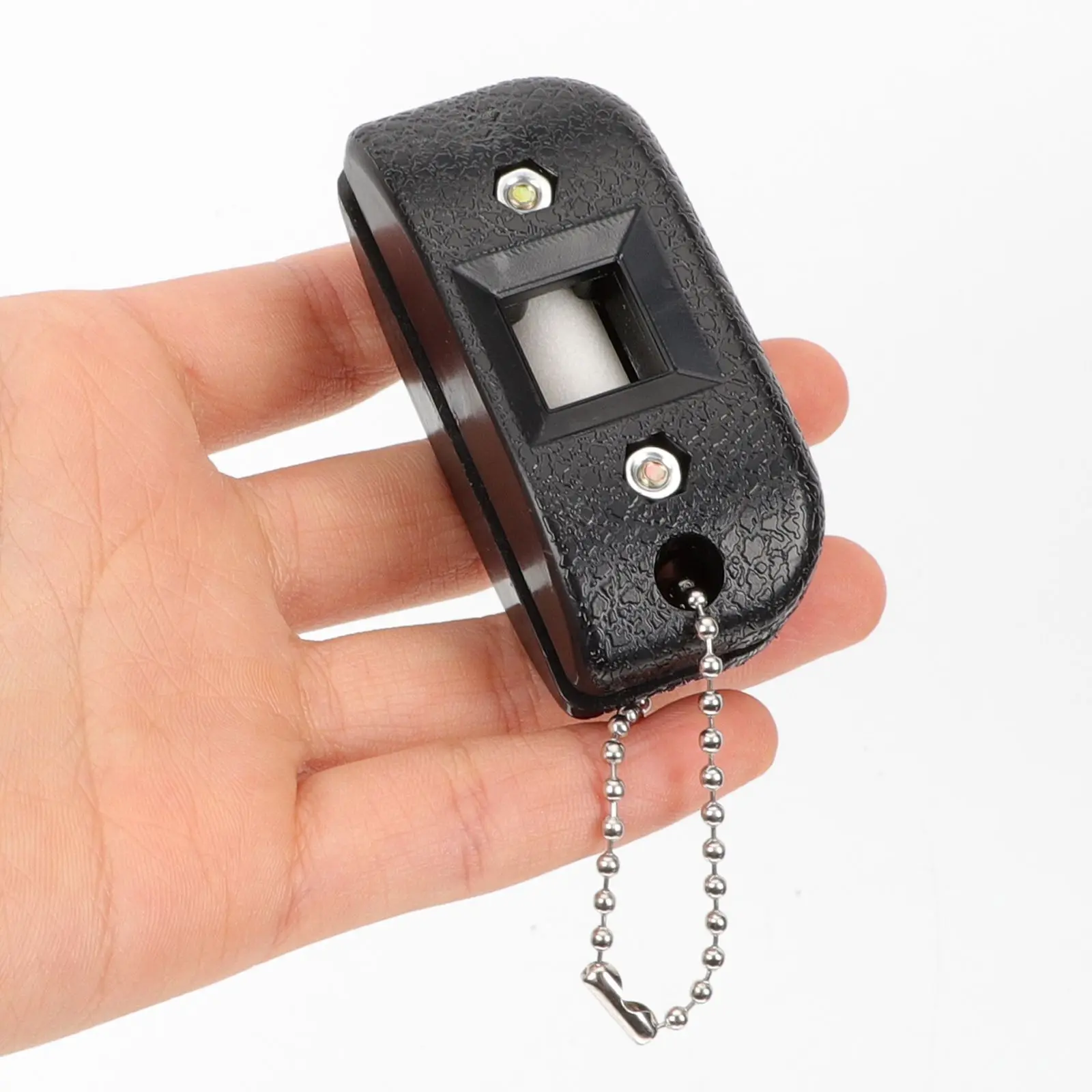 مبراة شفرة الثلج من الحجر الرملي الأبيض، شفرات شحذ صغيرة محمولة قابلة للتعديل من حجر الطحن الاحترافي للهوكي