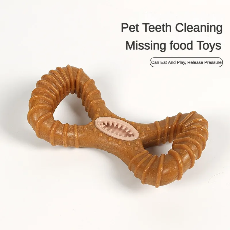 Wooden Dog Interactive Toy Pet Cleaning Teeth Chewing Molar Stick for Large and Medium-sized Dogs Tough and Durable Dog Toy