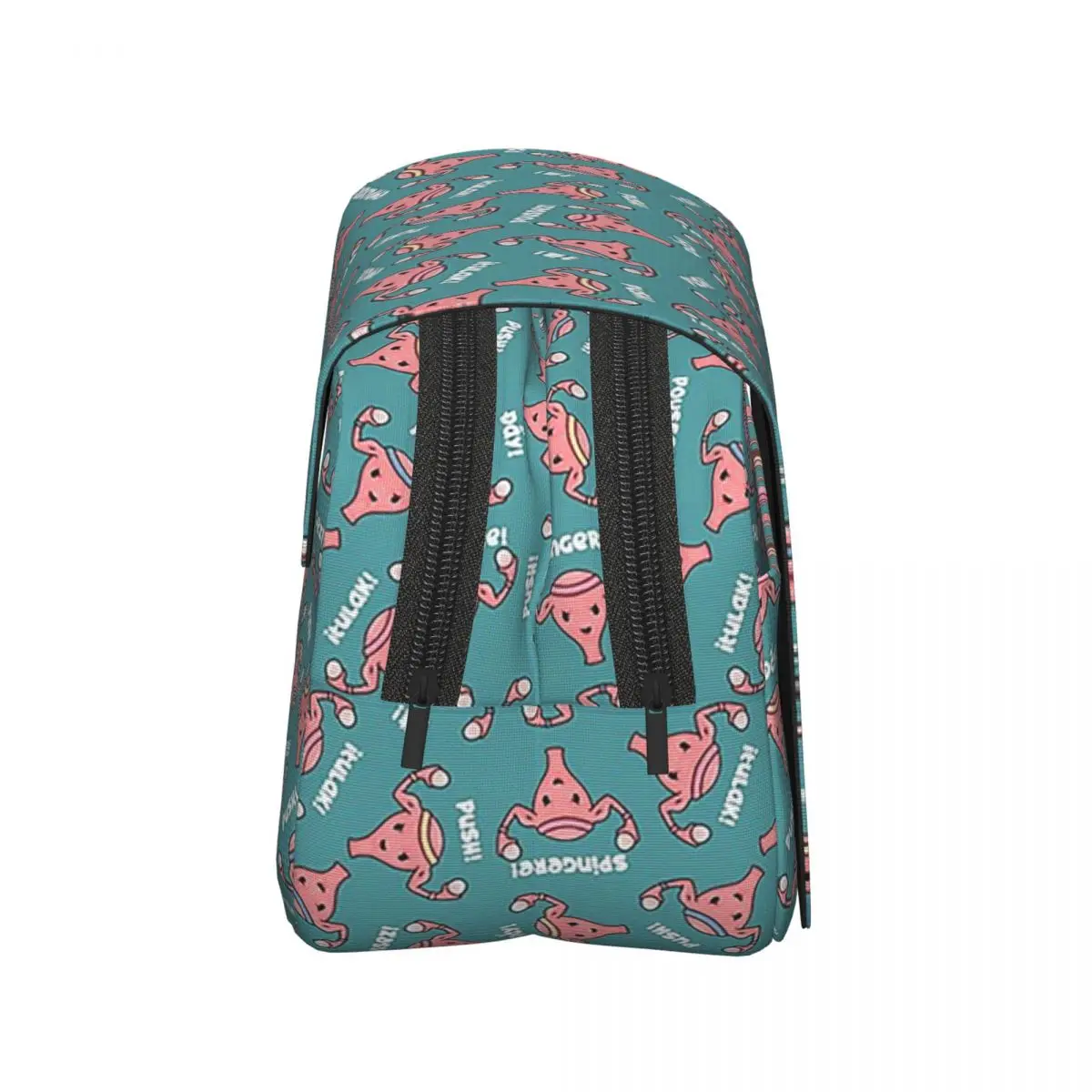 Pregnant Uterus PUSH Scrubs, Nurses, Midwife, OBGYN Teal Pencil Cases Pen Holder Hard Shell Large Storage Pen Box Pencil Bag