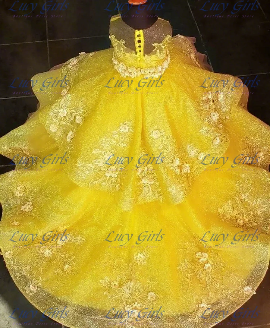 Embroidery Yellow Dress - Великолепное платье с цветочным узором для
