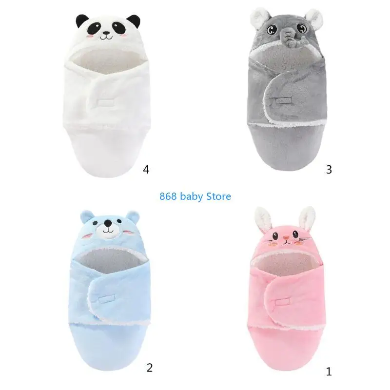 29EE الوليد شيالة أطفال بطانية الخريف الشتاء التقميط منشفة الكرتون كيس النوم لينة الدافئة غرفة الولادة تلقي البطانيات #5