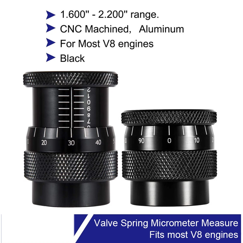 Valve Spring Height Micrometer 1.600-2.200 Inch Valve Spring Height Caliper High Precision for Most V8 Engines