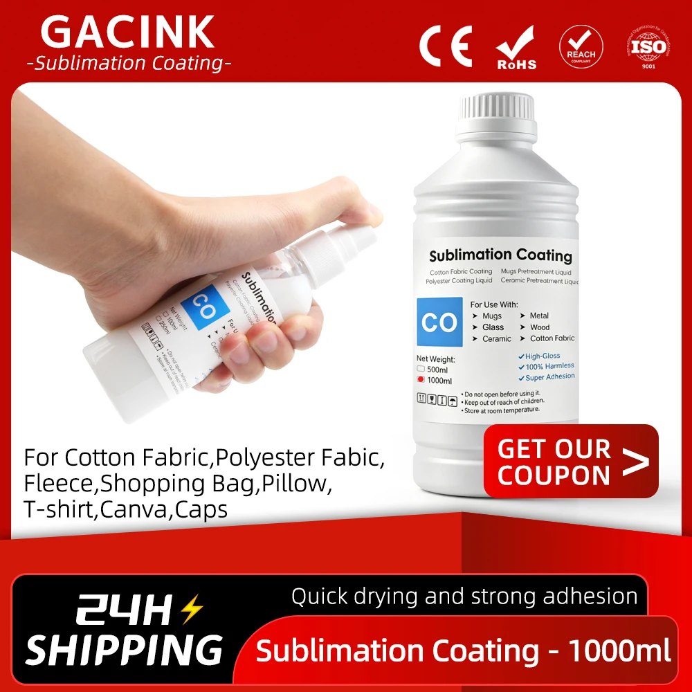 1000ml Sublimation Coating Spray Suitable For Pretreatment of Cotton Materials Such as Clothes All Fabric Quick-drying Spray